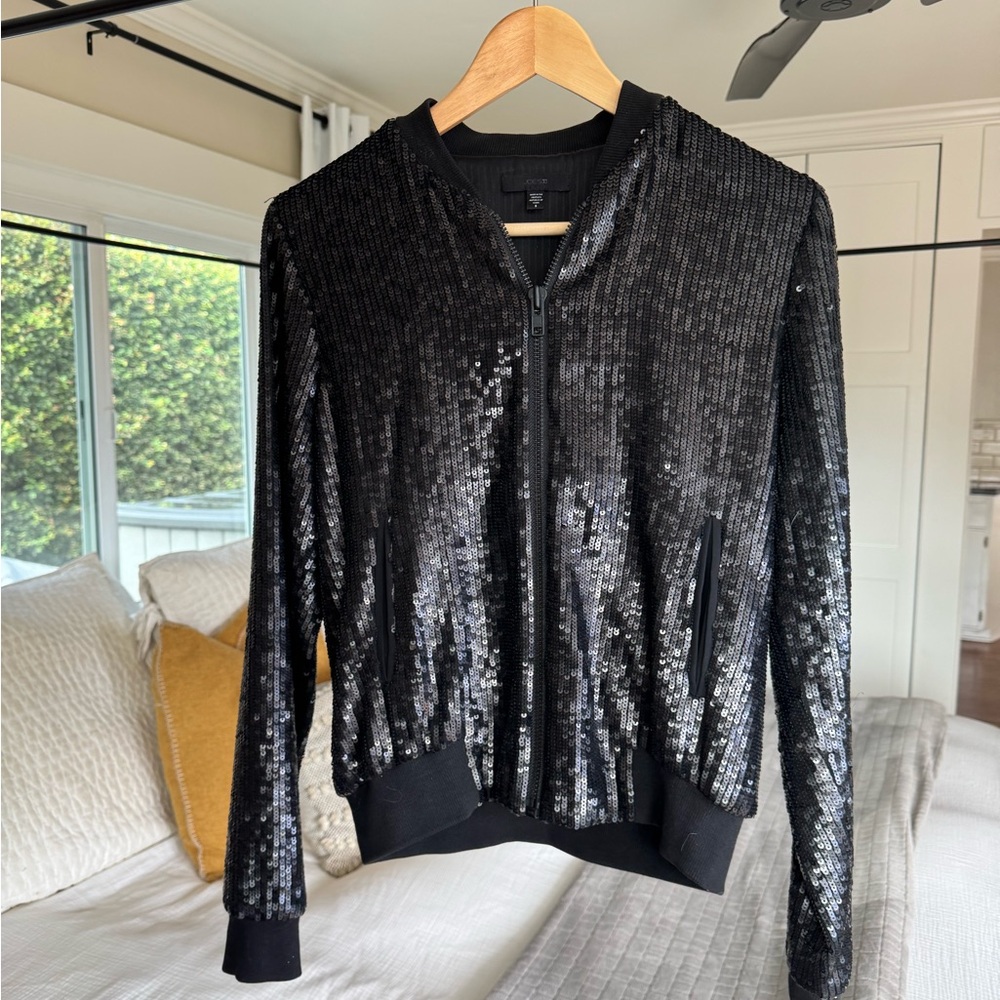 Joe's Jeans Black Sequin Jacket